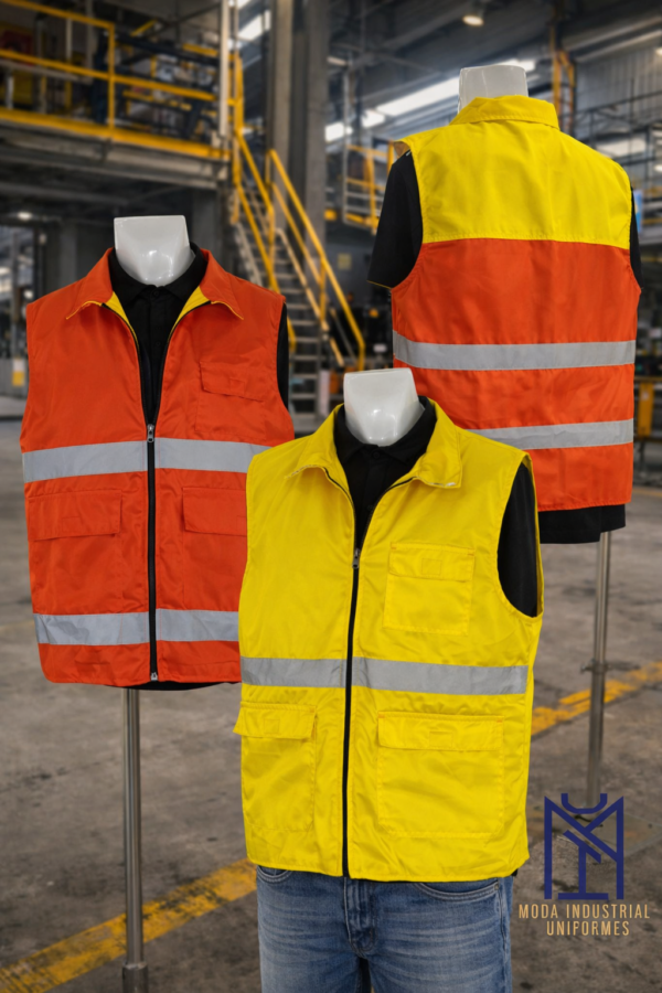 Chaleco doble vista de alta visibilidad 3006 Chaleco Industrial Doble vista