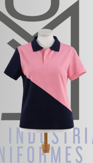 Playera tipo polo combinada 1043 Playera tipo polo Bicolor