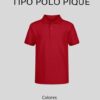 Playera tipo polo Piqué