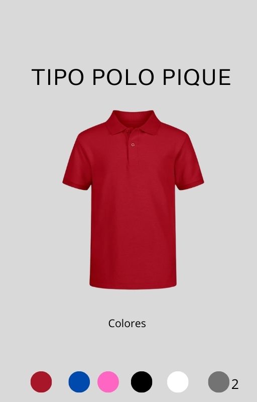 Playera tipo polo Piqué
