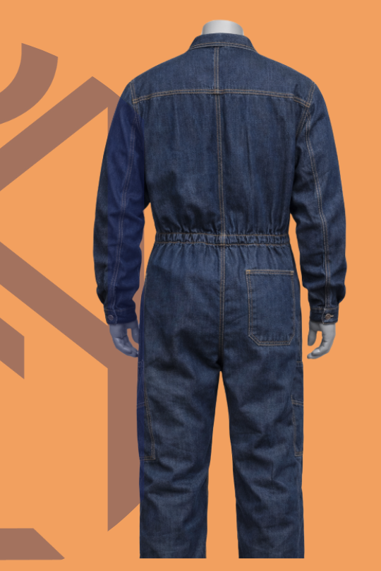 Overol de mezclilla con y sin cinta reflejante